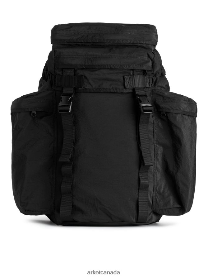 ARKET Bags 4L826J1211 Black Lightweight Backpack Unisex