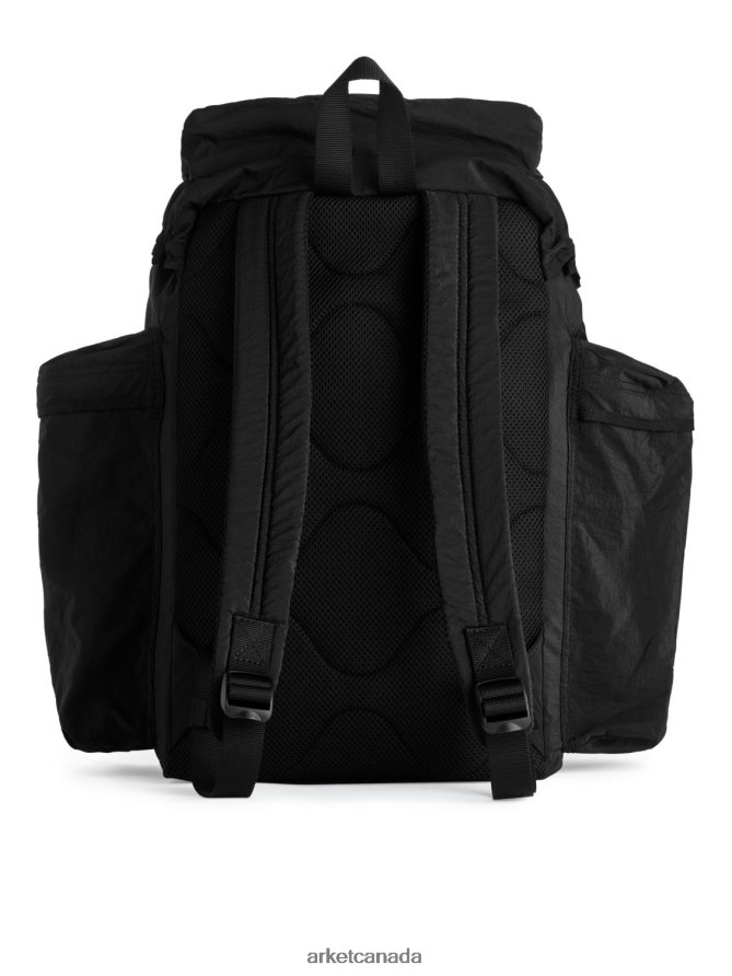 ARKET Bags 4L826J1211 Black Lightweight Backpack Unisex