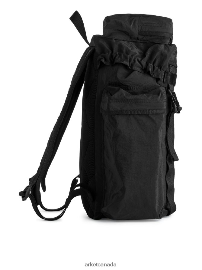ARKET Bags 4L826J1211 Black Lightweight Backpack Unisex