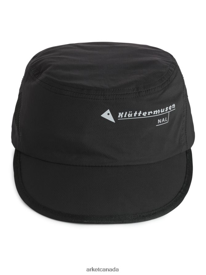 ARKET Bags 4L826J1220 Black Klattermusen Nal Windbreaker Cap Unisex
