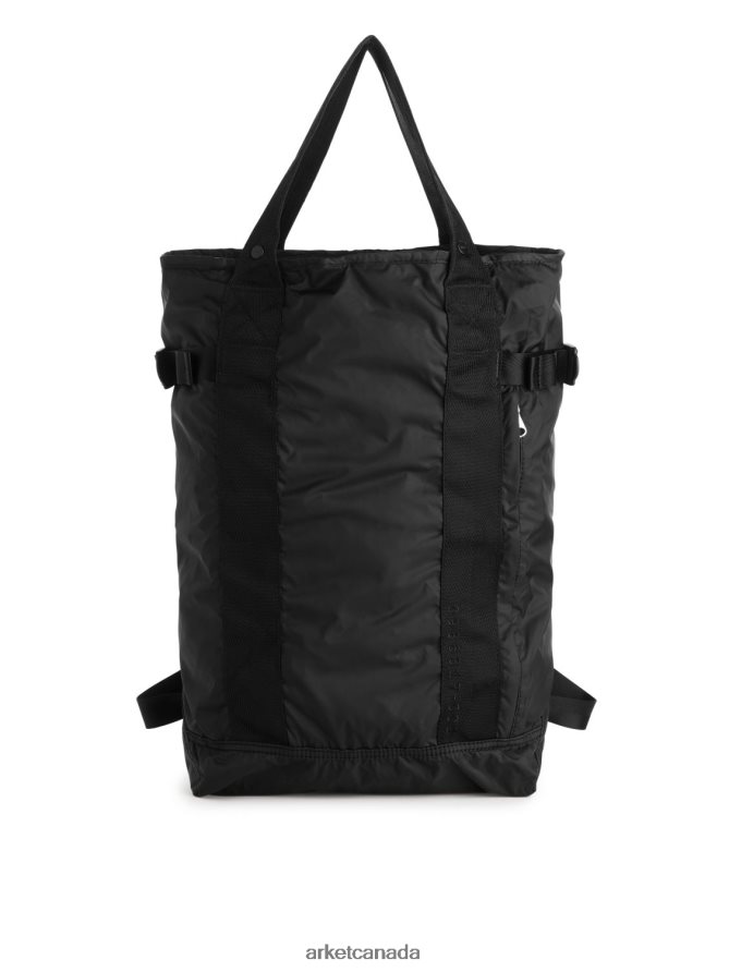 ARKET Bags 4L826J1289 Black Packable 2-Way Backpack Unisex