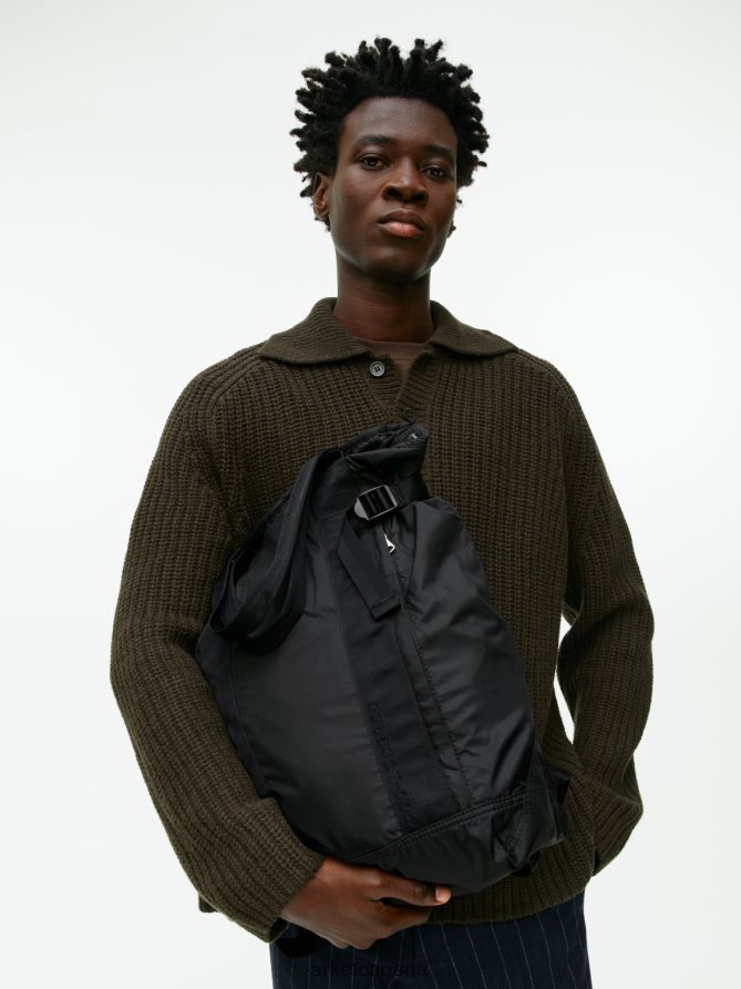 ARKET Bags 4L826J1289 Black Packable 2-Way Backpack Unisex