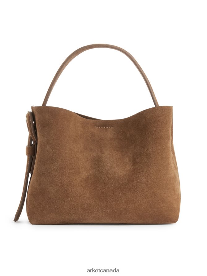 ARKET Bags 4L826J742 Brown Suede Crossbody Bag Unisex