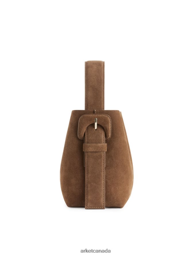 ARKET Bags 4L826J742 Brown Suede Crossbody Bag Unisex