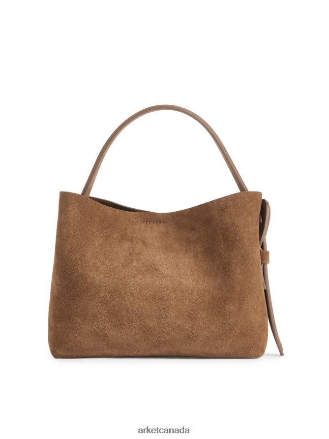 ARKET Bags 4L826J742 Brown Suede Crossbody Bag Unisex