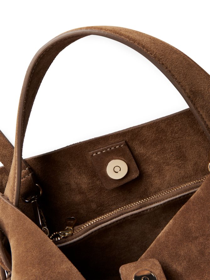 ARKET Bags 4L826J742 Brown Suede Crossbody Bag Unisex