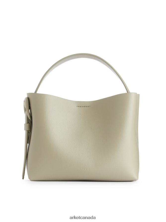 ARKET Bags 4L826J743 Light Khaki Green Leather Crossbody Bag Unisex