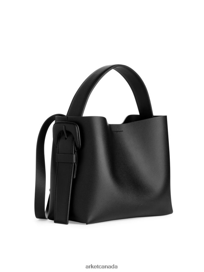 ARKET Bags 4L826J745 Black Leather Crossbody Bag Unisex