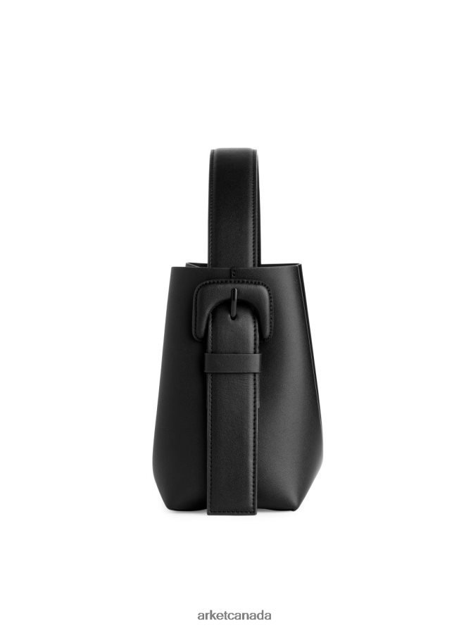 ARKET Bags 4L826J745 Black Leather Crossbody Bag Unisex