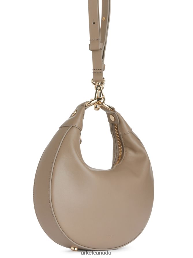 ARKET Bags 4L826J758 Beige Half Moon Leather Bag Unisex