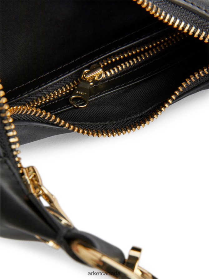 ARKET Bags 4L826J759 Black Half Moon Leather Bag Unisex