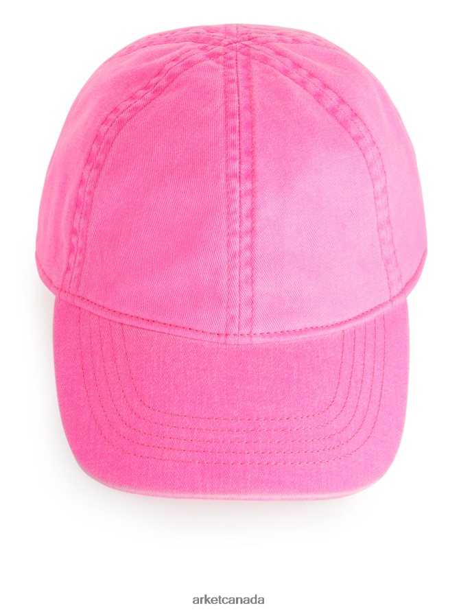 ARKET Accessories 4L826J1629 Neon Pink Cotton Cap Kids