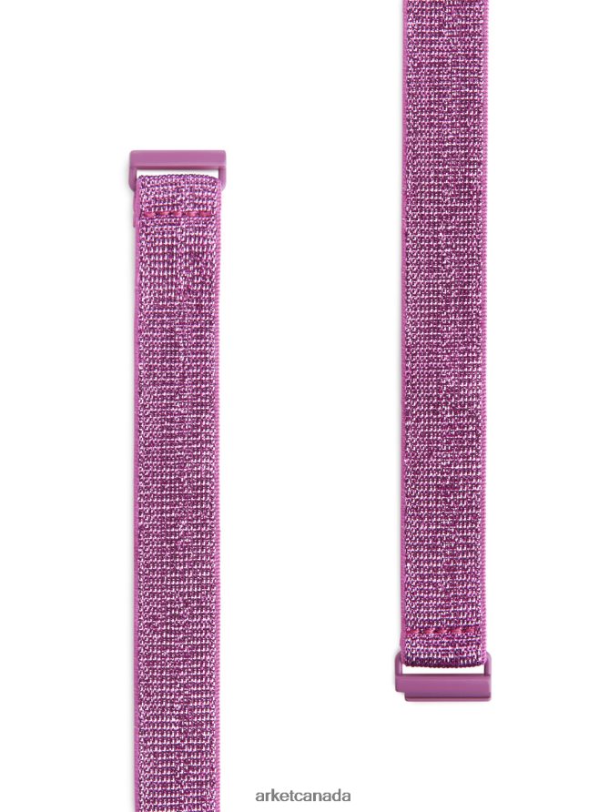 ARKET Accessories 4L826J1631 Pink Glittery Elastic Belt Kids