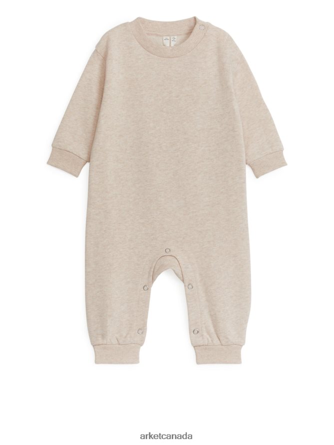 ARKET Clothing 4L826J1683 Oat Cotton Overall Kids