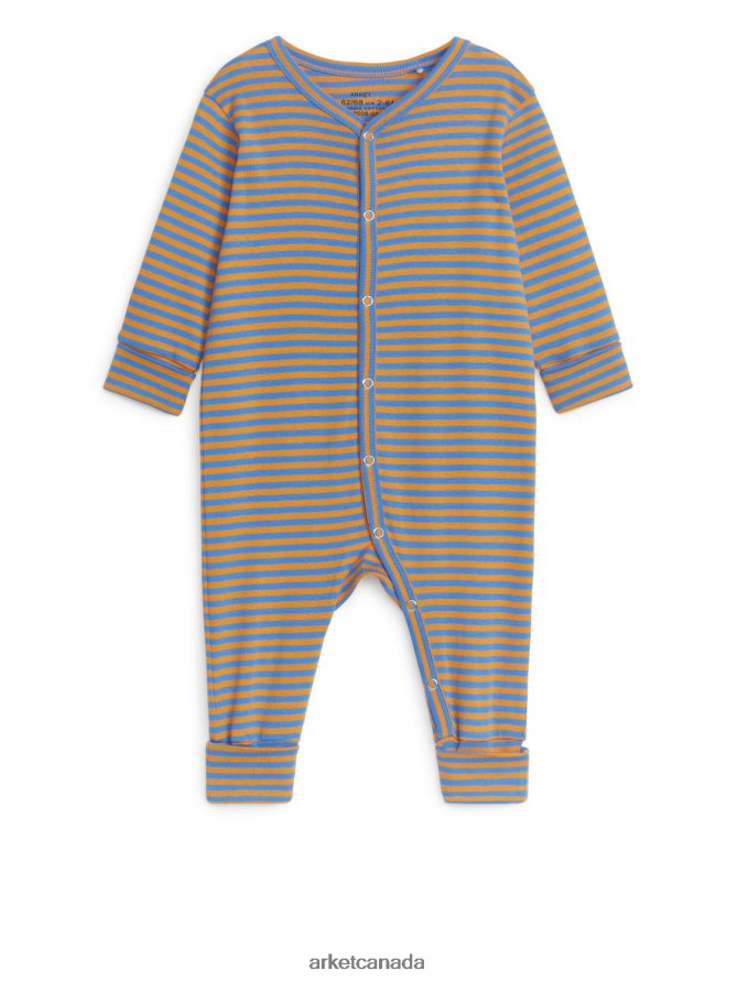 ARKET Clothing 4L826J1685 Blue/Orange All-in-One Pyjama Kids