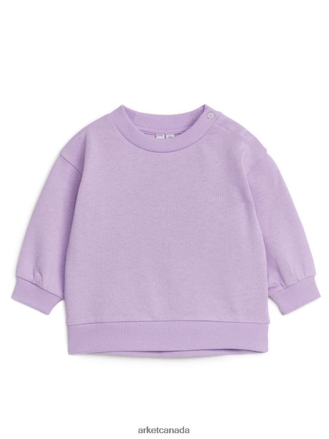 ARKET Clothing 4L826J1688 Lilac Cotton Sweatshirt Kids