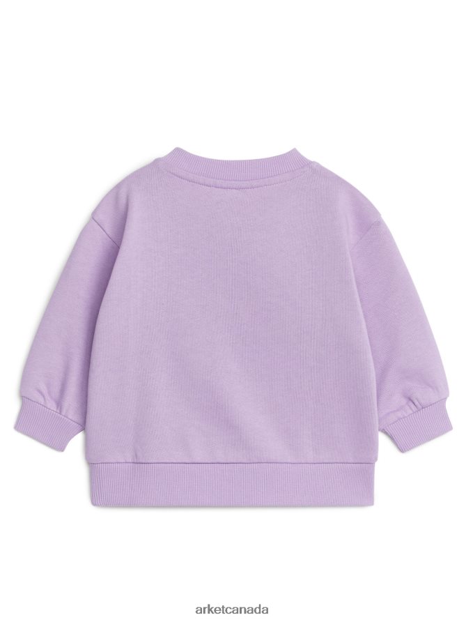 ARKET Clothing 4L826J1688 Lilac Cotton Sweatshirt Kids