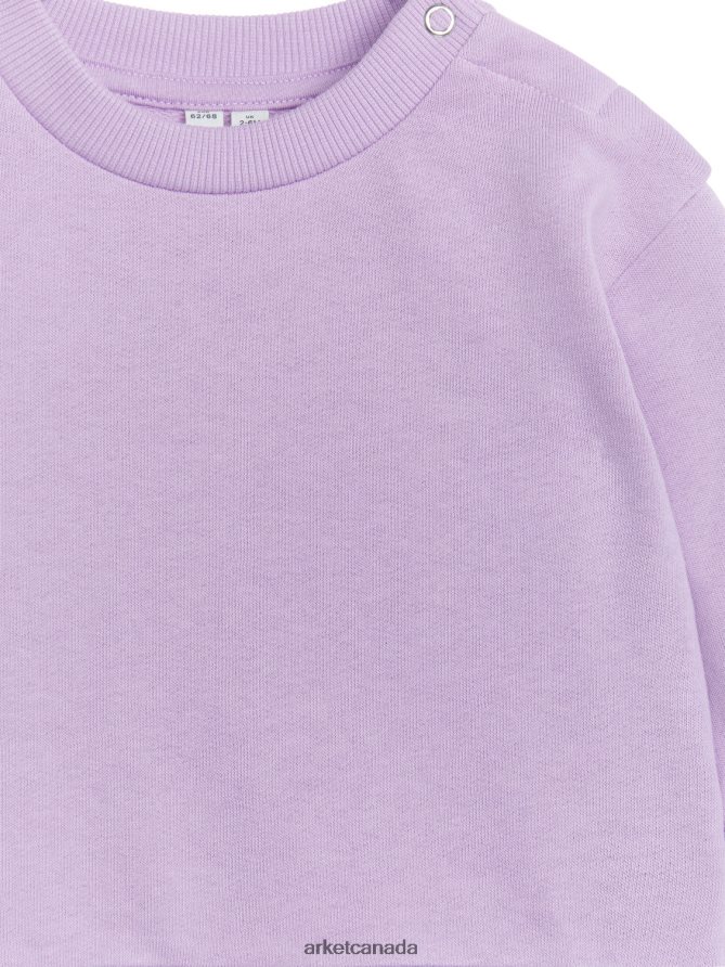 ARKET Clothing 4L826J1688 Lilac Cotton Sweatshirt Kids