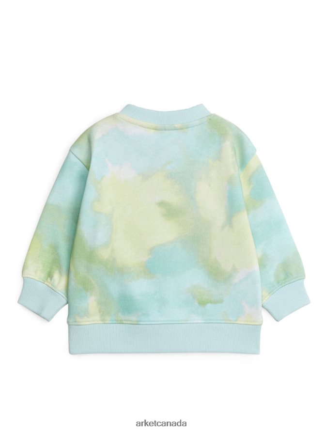 ARKET Clothing 4L826J1698 Blue/Tie-Dye Cotton Sweatshirt Kids