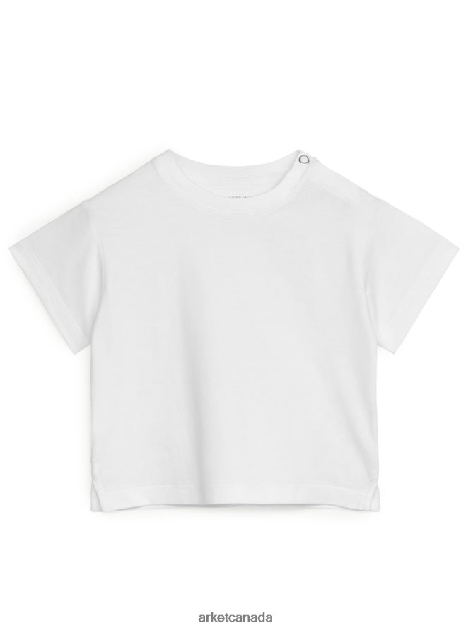 ARKET Clothing 4L826J1724 White Short Sleeve T-Shirt Kids