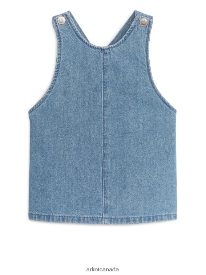 ARKET Clothing 4L826J1741 Blue Denim Dungaree Dress Kids