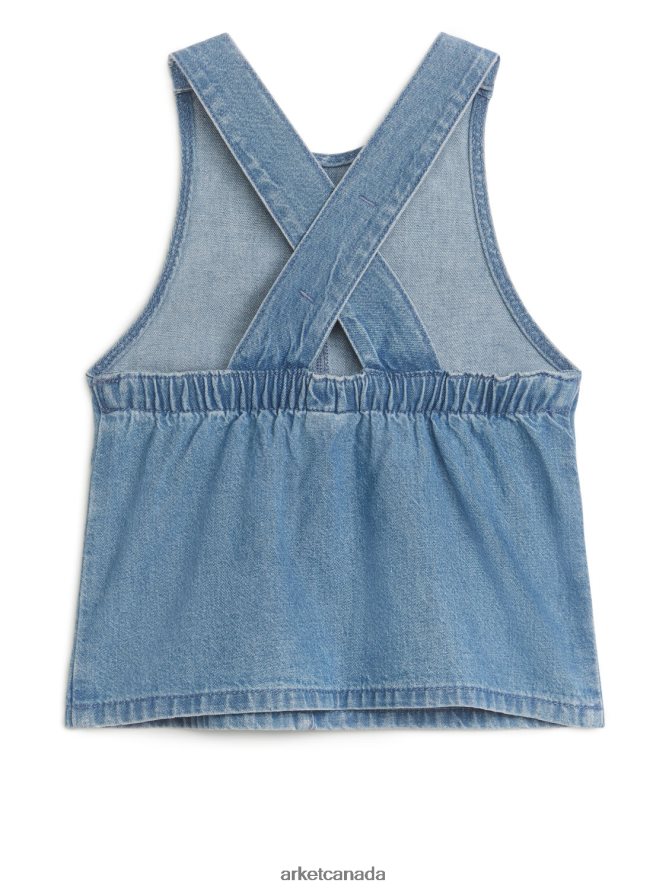 ARKET Clothing 4L826J1741 Blue Denim Dungaree Dress Kids