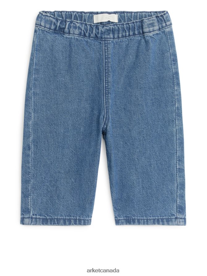 ARKET Clothing 4L826J1768 Blue Soft Denim Trousers Kids