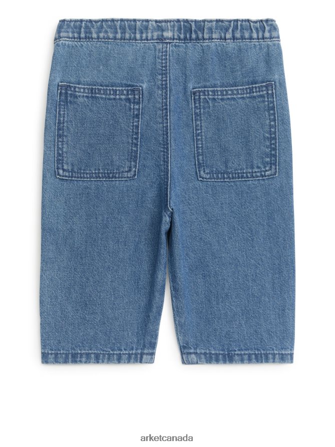 ARKET Clothing 4L826J1768 Blue Soft Denim Trousers Kids