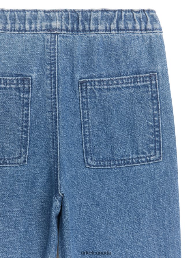 ARKET Clothing 4L826J1768 Blue Soft Denim Trousers Kids