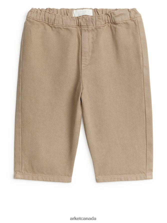 ARKET Clothing 4L826J1770 Beige Cotton Chinos Kids