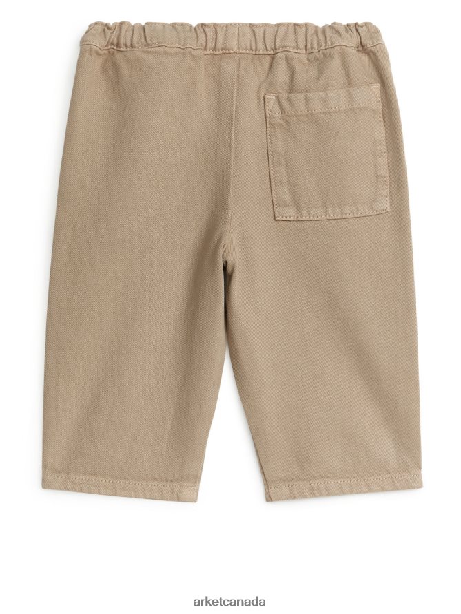 ARKET Clothing 4L826J1770 Beige Cotton Chinos Kids