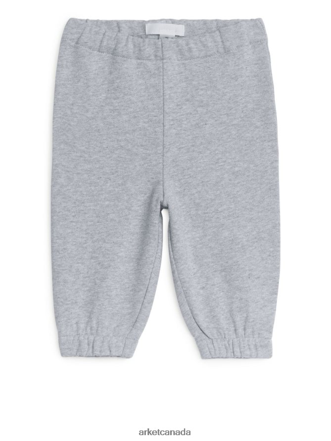 ARKET Clothing 4L826J1771 Grey Cotton Terry Sweatpants Kids