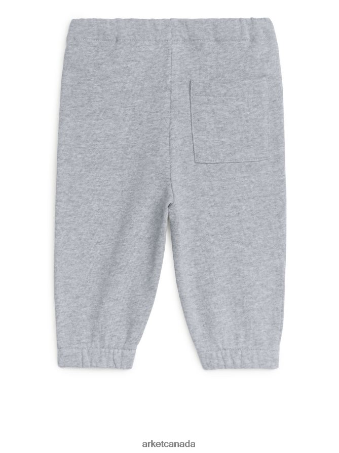 ARKET Clothing 4L826J1771 Grey Cotton Terry Sweatpants Kids