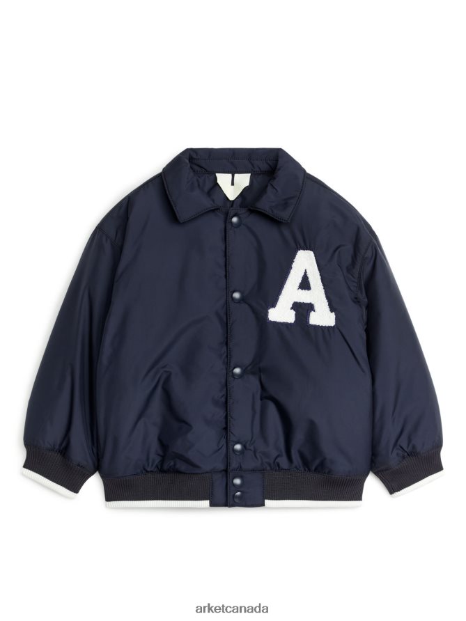 ARKET Clothing 4L826J1673 Dark Blue Varsity Jacket Kids