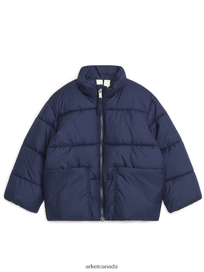 ARKET Clothing 4L826J1679 Dark Blue Puffer Jacket Kids