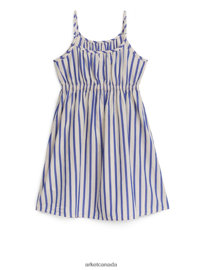 ARKET Clothing 4L826J1368 Blue/Stripes Woven Sundress Kids