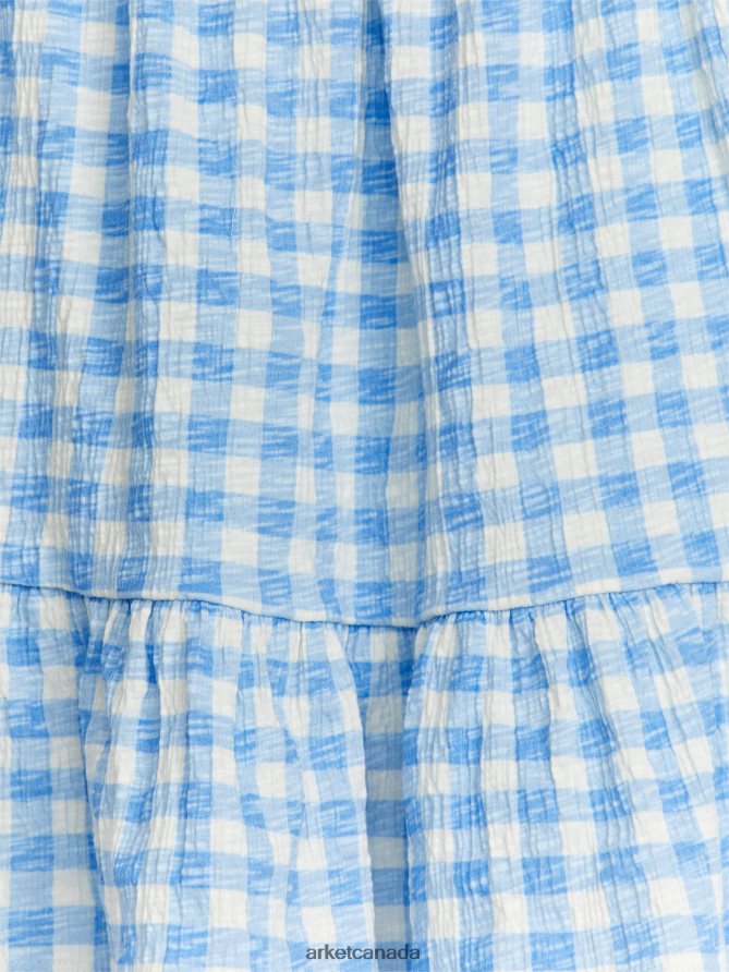ARKET Clothing 4L826J1384 White/Blue Tiered Skirt Kids