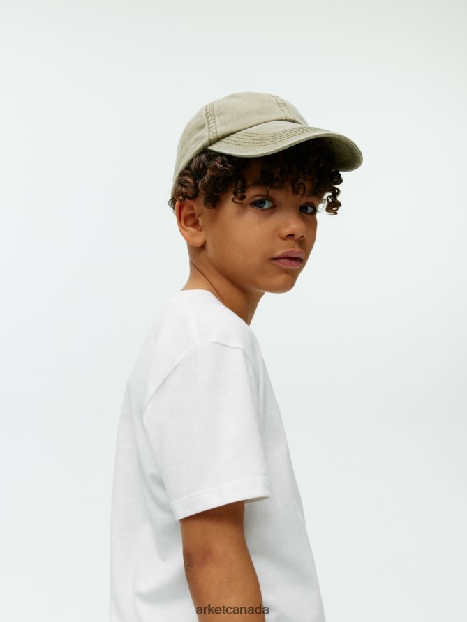 ARKET Clothing 4L826J1433 White Crew-Neck T-Shirt Kids
