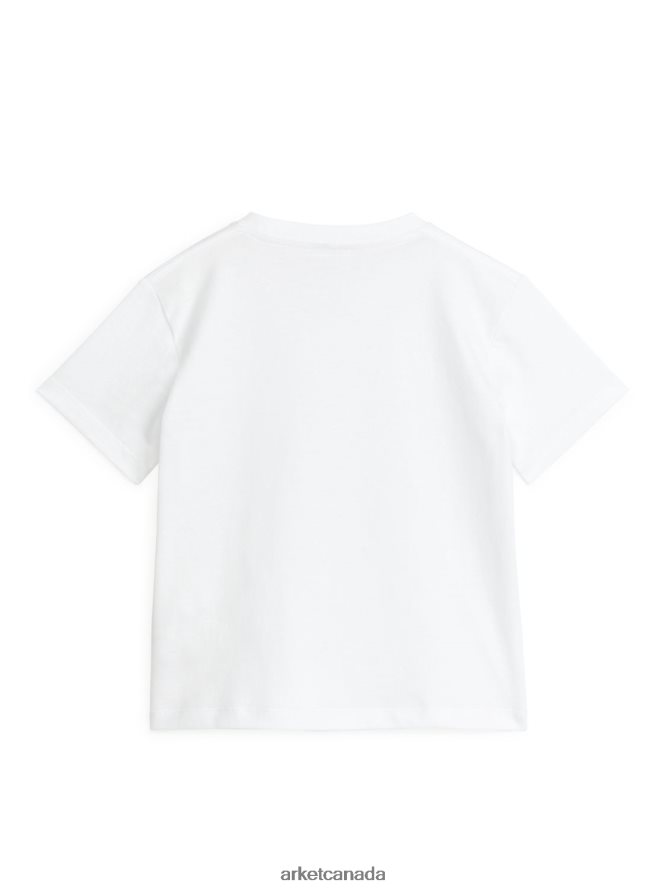 ARKET Clothing 4L826J1433 White Crew-Neck T-Shirt Kids