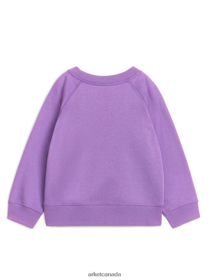 ARKET Clothing 4L826J1445 Purple Cotton Sweatshirt Kids