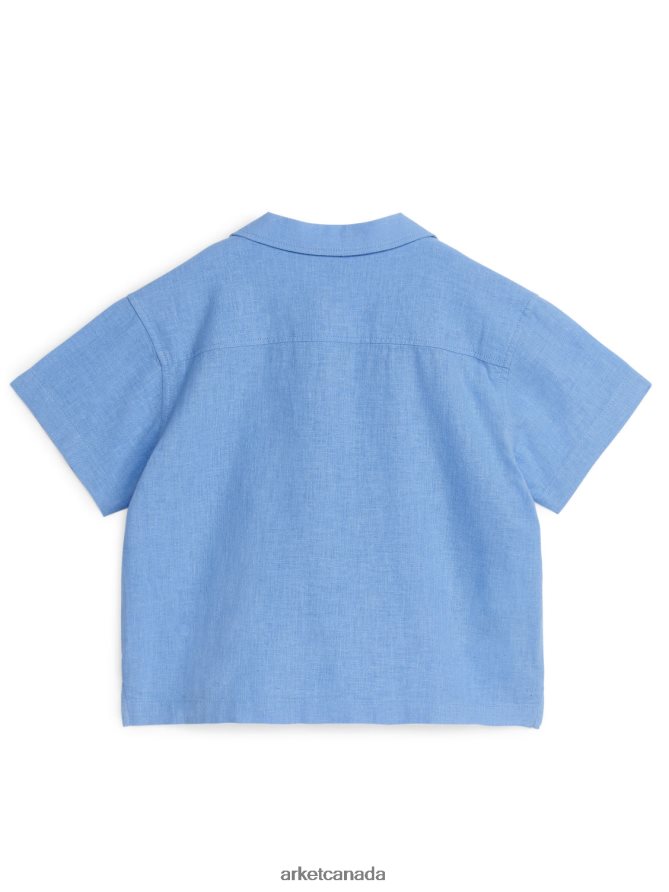 ARKET Clothing 4L826J1469 Blue Short-Sleeved Shirt Kids