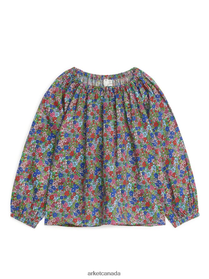 ARKET Clothing 4L826J1488 Multi-Colour Print Blouse Kids
