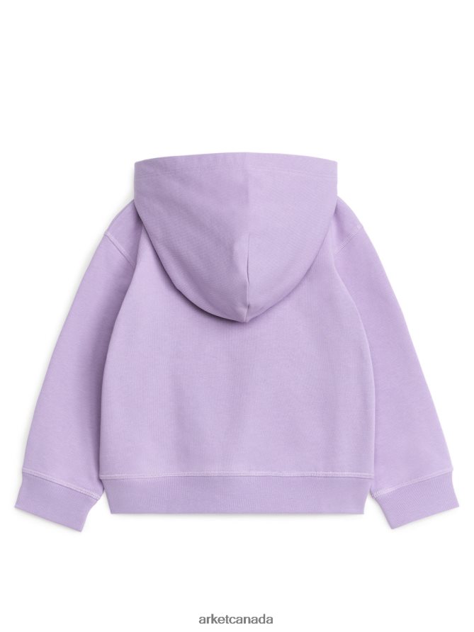 ARKET Clothing 4L826J1492 Lilac Zip Hoodie Kids