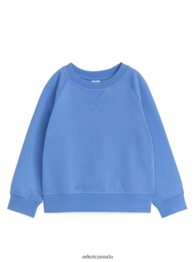 ARKET Clothing 4L826J1496 Sky Blue French Terry Sweatshirt Kids