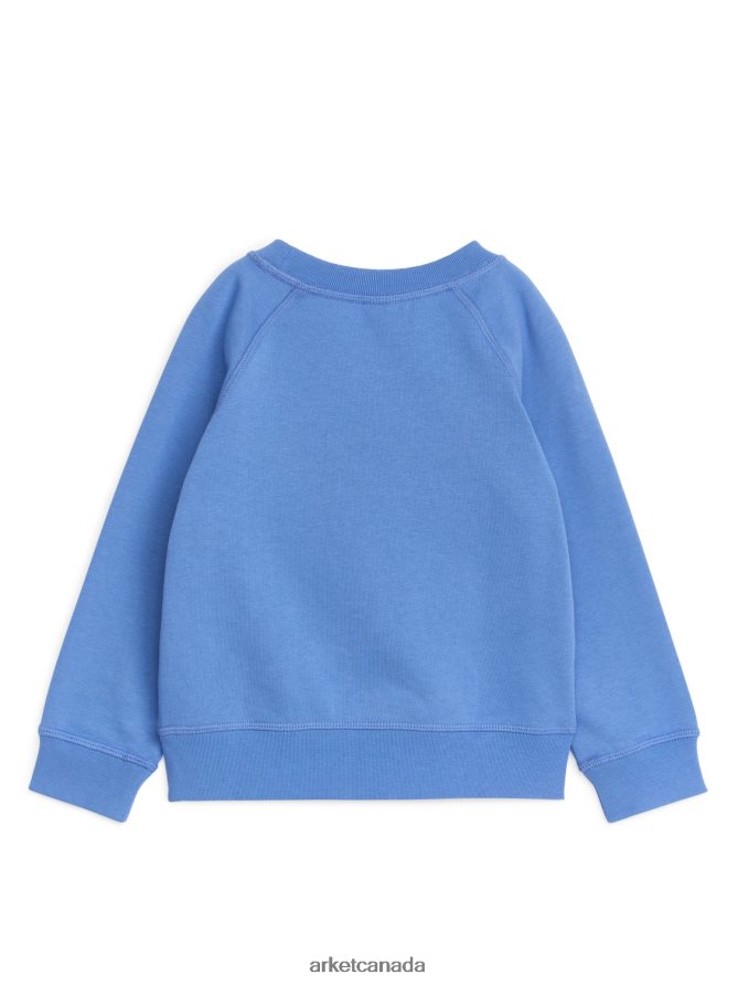 ARKET Clothing 4L826J1496 Sky Blue French Terry Sweatshirt Kids