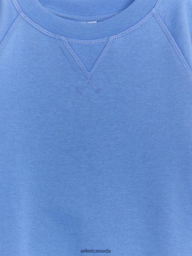 ARKET Clothing 4L826J1496 Sky Blue French Terry Sweatshirt Kids