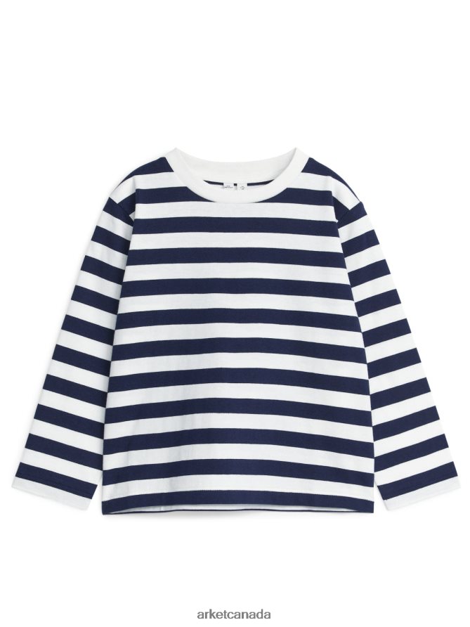 ARKET Clothing 4L826J1498 Dark Blue Long-Sleeved T-Shirt Kids