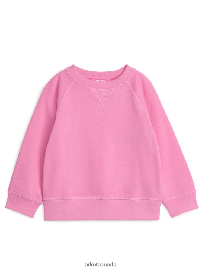 ARKET Clothing 4L826J1508 Pink Crew-Neck Sweatshirt Kids