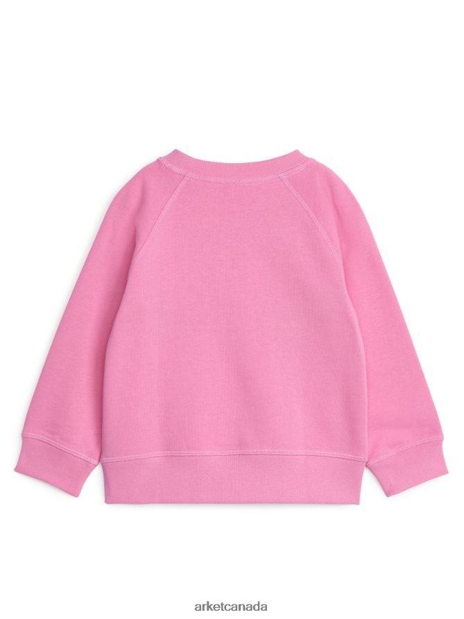 ARKET Clothing 4L826J1508 Pink Crew-Neck Sweatshirt Kids