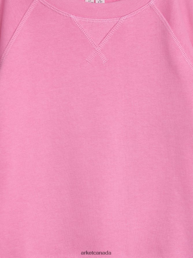 ARKET Clothing 4L826J1508 Pink Crew-Neck Sweatshirt Kids